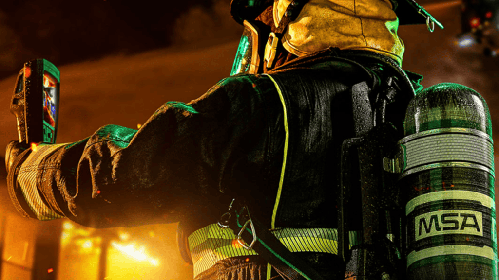 Ohio firefighter with the latest firefighter technology